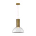 Fredrick Ramond FR41577 Ombra 1-lt 19" Pendant - Lacquered Brass