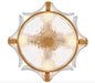 Fredrick Ramond FR41601 Florian 4-lt 14" LED Semi-Flush Mount - Distressed Brass