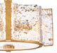 Fredrick Ramond FR41601 Florian 4-lt 14" LED Semi-Flush Mount - Distressed Brass