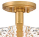 Fredrick Ramond FR41601 Florian 4-lt 14" LED Semi-Flush Mount