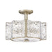 Fredrick Ramond FR41601 Florian 4-lt 14" LED Semi-Flush Mount - Glacial