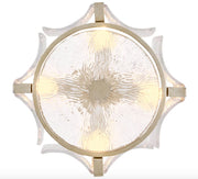 Fredrick Ramond FR41601 Florian 4-lt 14" LED Semi-Flush Mount - Glacial