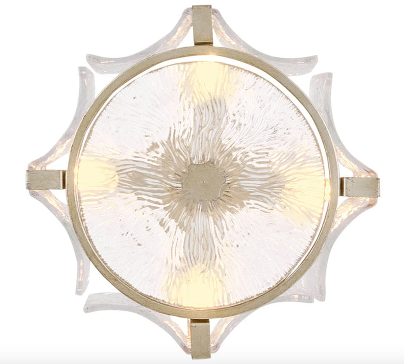 Fredrick Ramond FR41601 Florian 4-lt 14" LED Semi-Flush Mount - Glacial