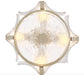 Fredrick Ramond FR41601 Florian 4-lt 14" LED Semi-Flush Mount - Glacial