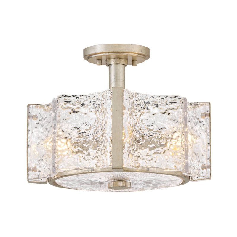 Fredrick Ramond FR41601 Florian 4-lt 14" LED Semi-Flush Mount - Glacial