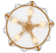 Fredrick Ramond FR41603 Florian 5-lt 20" LED Semi-Flush Mount - Distressed Brass