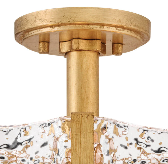 Fredrick Ramond FR41603 Florian 5-lt 20" LED Semi-Flush Mount - Distressed Brass