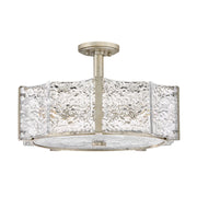 Fredrick Ramond FR41603 Florian 5-lt 20" LED Semi-Flush Mount - Glacial