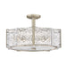 Fredrick Ramond FR41603 Florian 5-lt 20" LED Semi-Flush Mount - Glacial