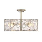 Fredrick Ramond FR41603 Florian 5-lt 20" LED Semi-Flush Mount - Glacial