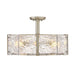 Fredrick Ramond FR41603 Florian 5-lt 20" LED Semi-Flush Mount - Glacial
