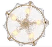 Fredrick Ramond FR41603 Florian 5-lt 20" LED Semi-Flush Mount - Glacial
