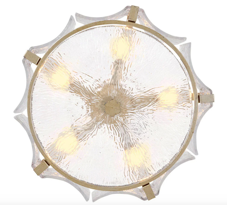 Fredrick Ramond FR41603 Florian 5-lt 20" LED Semi-Flush Mount - Glacial