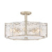Fredrick Ramond FR41603 Florian 5-lt 20" LED Semi-Flush Mount - Glacial
