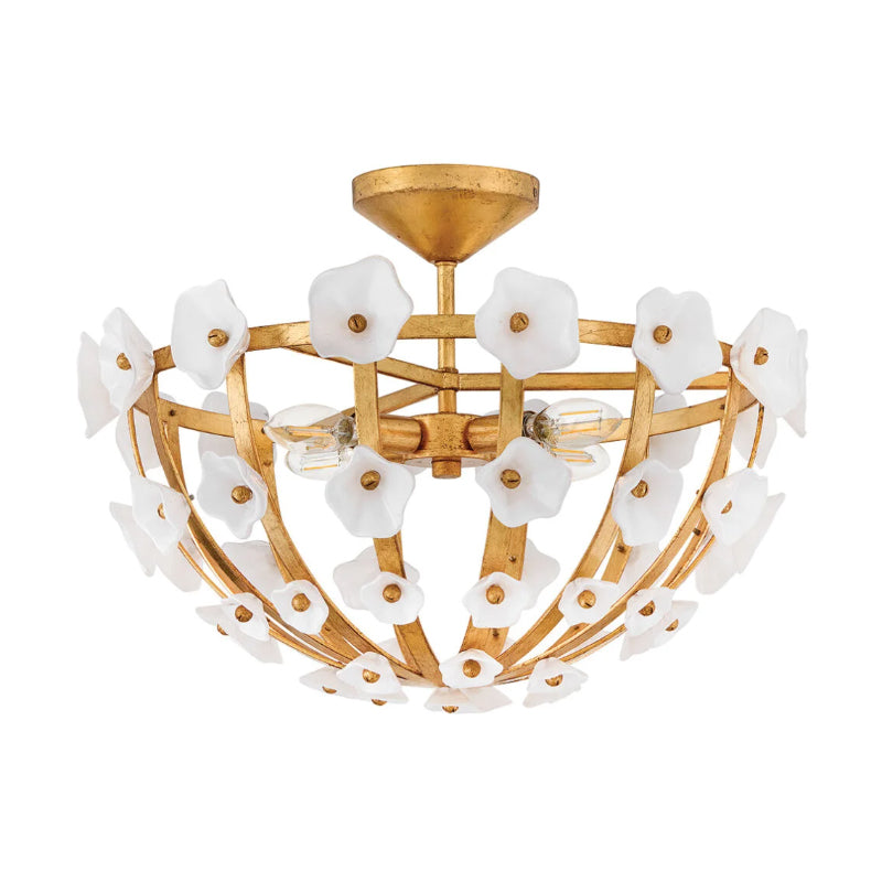 Fredrick Ramond FR41633 Azalea 4-lt 20" LED Semi-Flush Mount
