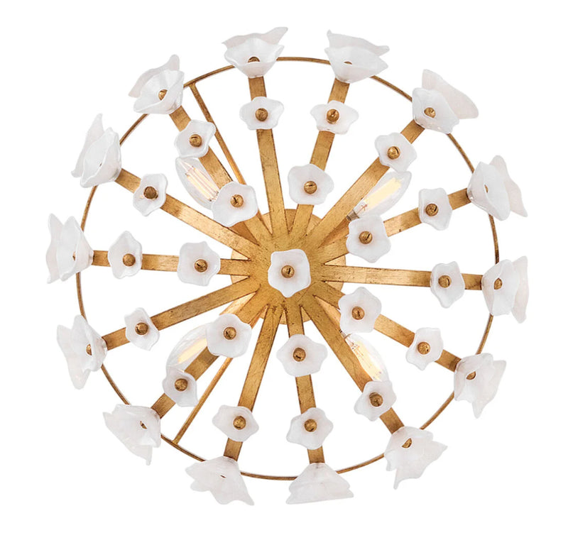 Fredrick Ramond FR41633 Azalea 4-lt 20" LED Semi-Flush Mount