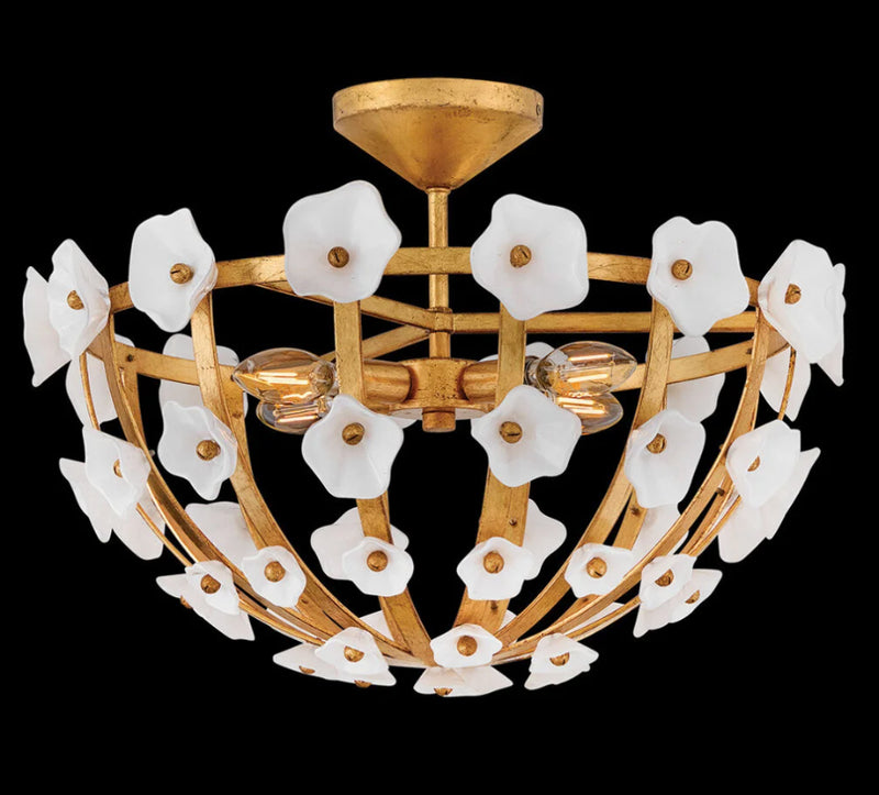 Fredrick Ramond FR41633 Azalea 4-lt 20" LED Semi-Flush Mount