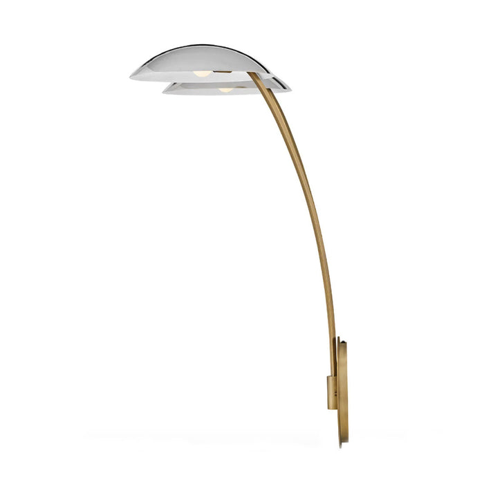 Fredrick Ramond FR41642 Glenn 2-lt 40" Tall LED Wall Sconce - Heritage Brass with Chrome accents