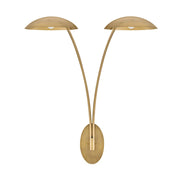 Fredrick Ramond FR41642 Glenn 2-lt 40" Tall LED Wall Sconce - Heritage Brass with Gold Leaf accents