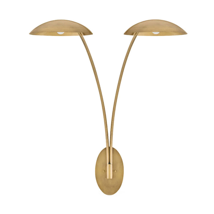 Fredrick Ramond FR41642 Glenn 2-lt 40" Tall LED Wall Sconce - Heritage Brass with Gold Leaf accents