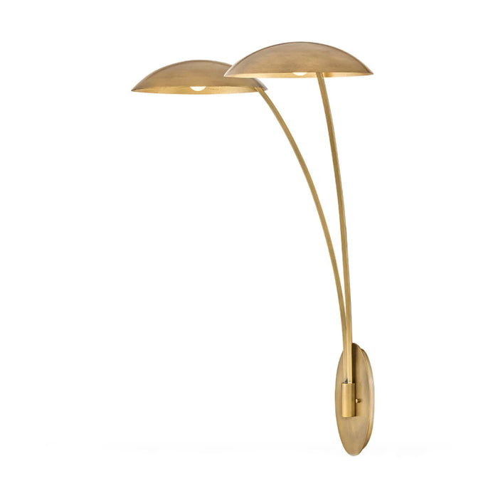 Fredrick Ramond FR41642 Glenn 2-lt 40" Tall LED Wall Sconce - Heritage Brass with Gold Leaf accents