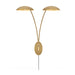 Fredrick Ramond FR41642 Glenn 2-lt 40" Tall LED Wall Sconce - Heritage Brass with Gold Leaf accents