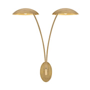Fredrick Ramond FR41642 Glenn 2-lt 40" Tall LED Wall Sconce - Heritage Brass with Gold Leaf accents
