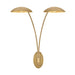 Fredrick Ramond FR41642 Glenn 2-lt 40" Tall LED Wall Sconce - Heritage Brass with Gold Leaf accents