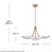 Fredrick Ramond FR41646 Glenn 3-lt 36" LED Chandelier