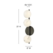 Fredrick Ramond FR41900 Selene 3-lt 21" Tall LED Wall Sconce
