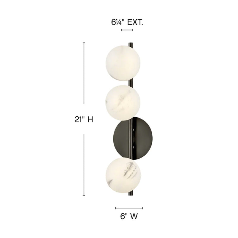 Fredrick Ramond FR41900 Selene 3-lt 21" Tall LED Wall Sconce