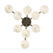 Fredrick Ramond FR41903 Selene 9-lt 30" LED Semi-Flush Mount - Black Oxide