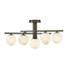 Fredrick Ramond FR41903 Selene 9-lt 30" LED Semi-Flush Mount - Black Oxide