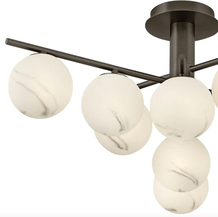 Fredrick Ramond FR41903 Selene 9-lt 30" LED Semi-Flush Mount