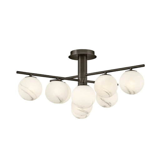 Fredrick Ramond FR41903 Selene 9-lt 30" LED Semi-Flush Mount - Black Oxide