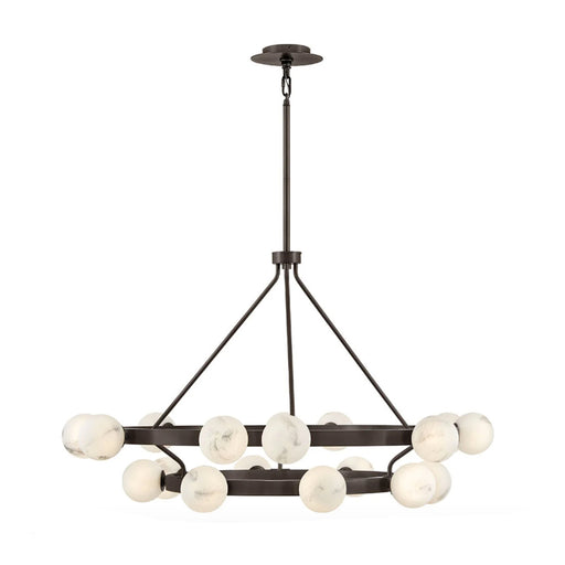 Fredrick Ramond FR41905 Selene 18-lt 48" LED Multi Tier Chandelier - Black Oxide