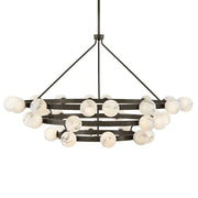 Fredrick Ramond FR41908 Selene 36-lt 60" LED Multi Tier Chandelier - Black Oxide