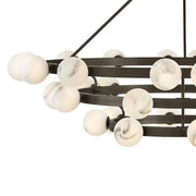 Fredrick Ramond FR41908 Selene 36-lt 60" LED Multi Tier Chandelier - Black Oxide