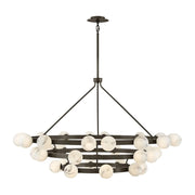 Fredrick Ramond FR41908 Selene 36-lt 60" LED Multi Tier Chandelier - Black Oxide