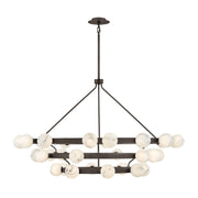 Fredrick Ramond FR41908 Selene 36-lt 60" LED Multi Tier Chandelier - Black Oxide