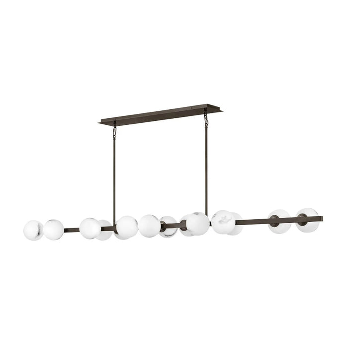 Fredrick Ramond FR41909 Selene 14-lt 74" LED Linear Chandelier - Black Oxide