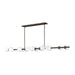 Fredrick Ramond FR41909 Selene 14-lt 74" LED Linear Chandelier - Black Oxide
