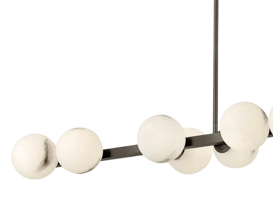Fredrick Ramond FR41909 Selene 14-lt 74" LED Linear Chandelier - Black Oxide