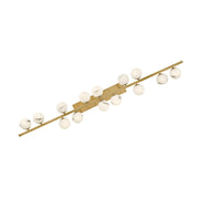 Fredrick Ramond FR41909 Selene 14-lt 74" LED Linear Chandelier - Lacquered Brass