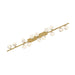 Fredrick Ramond FR41909 Selene 14-lt 74" LED Linear Chandelier - Lacquered Brass