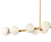 Fredrick Ramond FR41909 Selene 14-lt 74" LED Linear Chandelier - Lacquered Brass