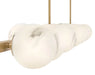 Fredrick Ramond FR41909 Selene 14-lt 74" LED Linear Chandelier - Lacquered Brass