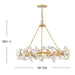 Fredrick Ramond FR41934 Audra 6-lt 36" LED Chandelier