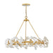 Fredrick Ramond FR41934 Audra 6-lt 36" LED Chandelier