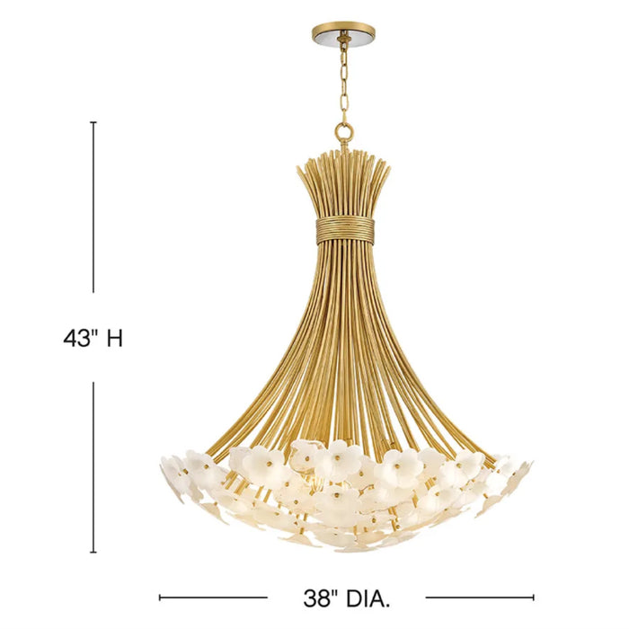 Fredrick Ramond FR41968 Marianne 8-lt 38" LED Chandelier